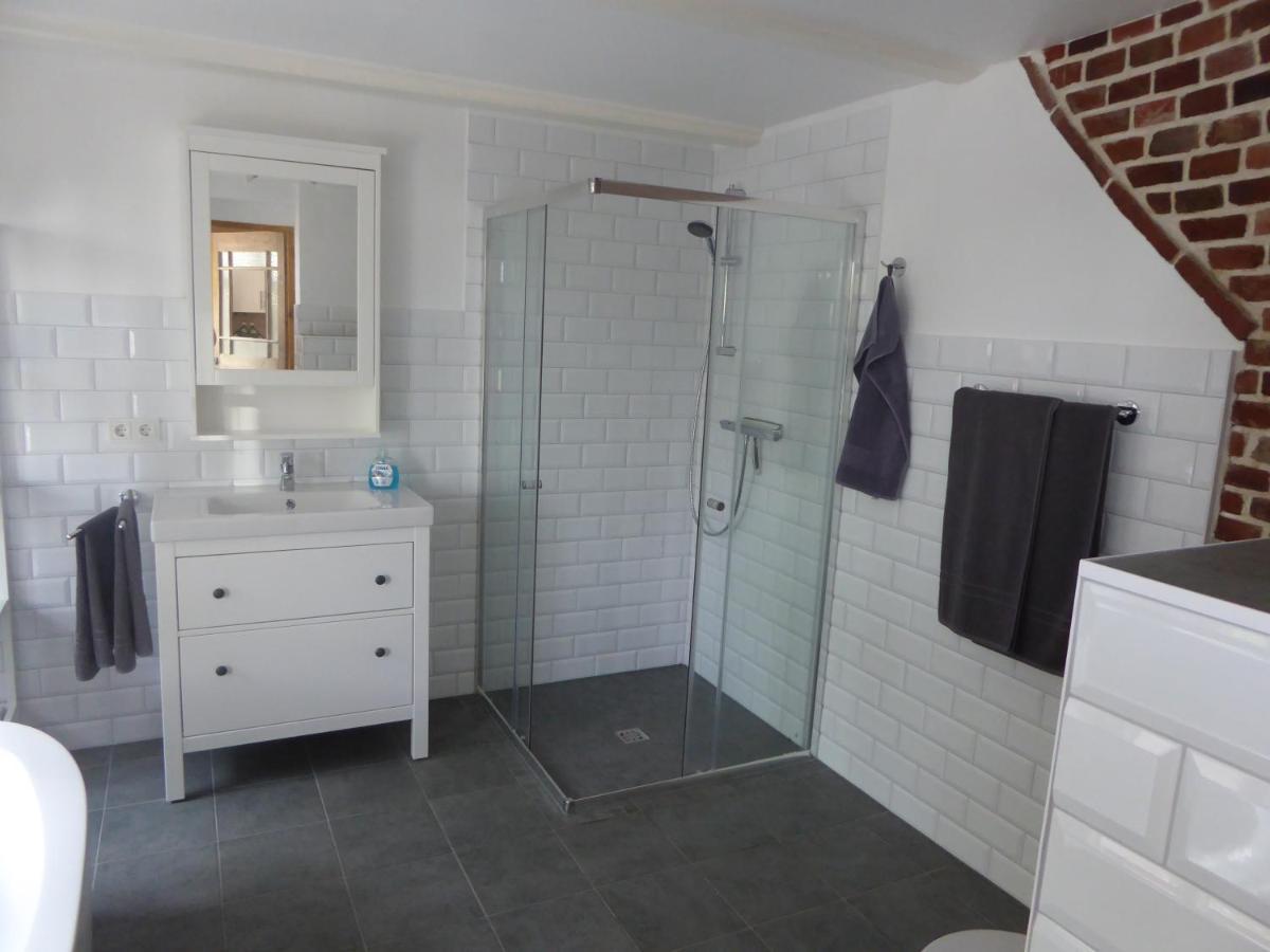 Ferienwohnung Elise Im Gulfhof Am Kanal Grossefehn Esterno foto