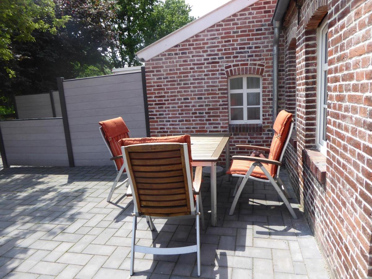 Ferienwohnung Elise Im Gulfhof Am Kanal Grossefehn Esterno foto
